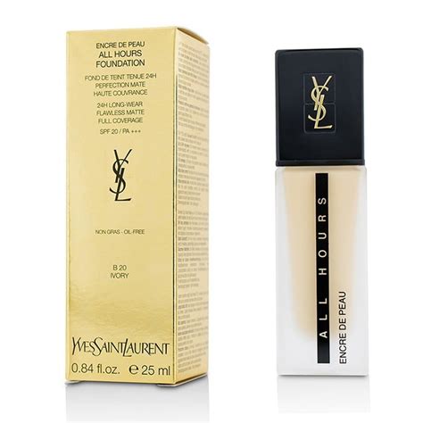 ysl beauty all hours foundation b20 spf 20 pa+++|ysl foundation all hours foundation.